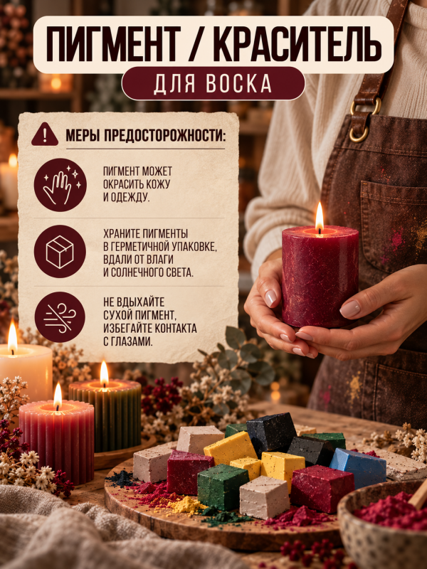 Краситель для свечей бордовый