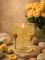 Ароматическая свеча "Velora Rose d’Or" с натуральными бутонами желтых роз. 50 часов горения.