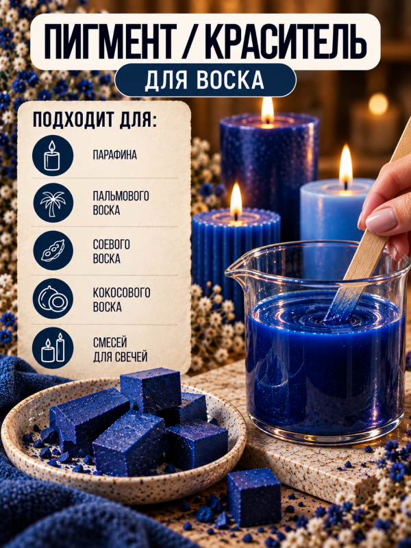 Краситель для свечей синий