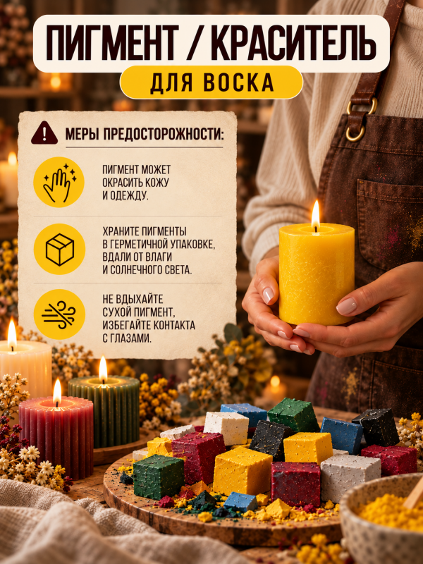 Краситель для свечей жёлтый