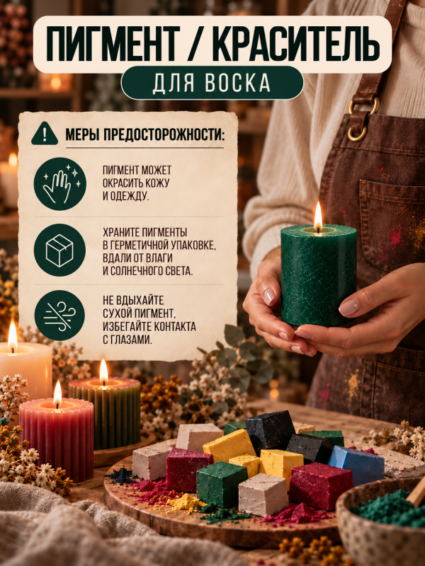 Краситель для свечей изумрудный
