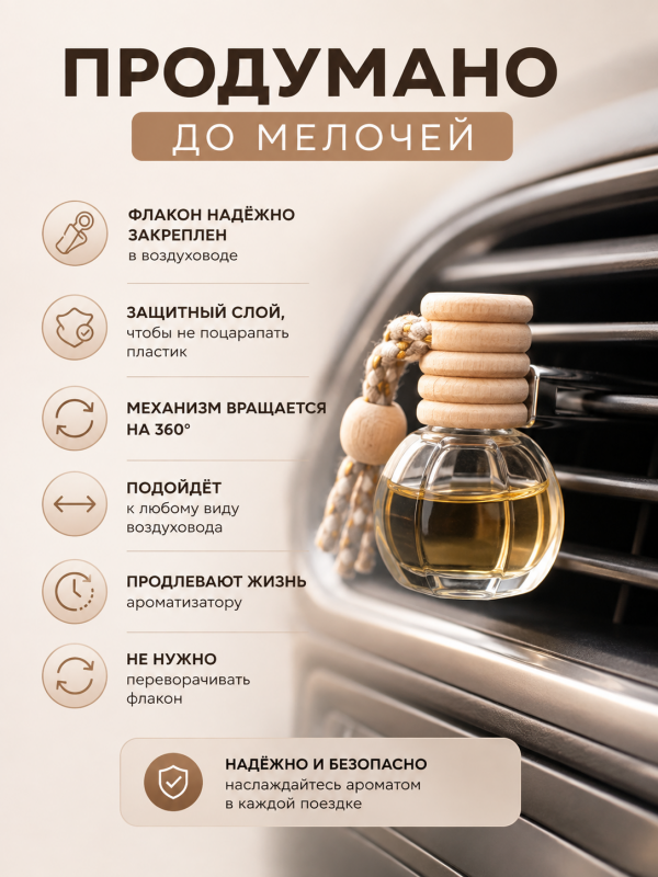 Крепление для автодиффузора в дефлектор автомобиля. 3шт в наборе.