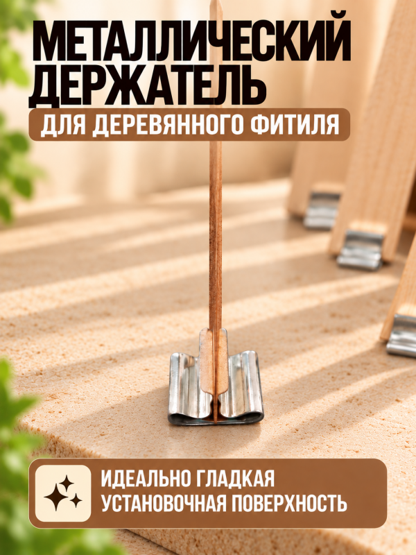 Держатель для фитиля металлический 50 шт.