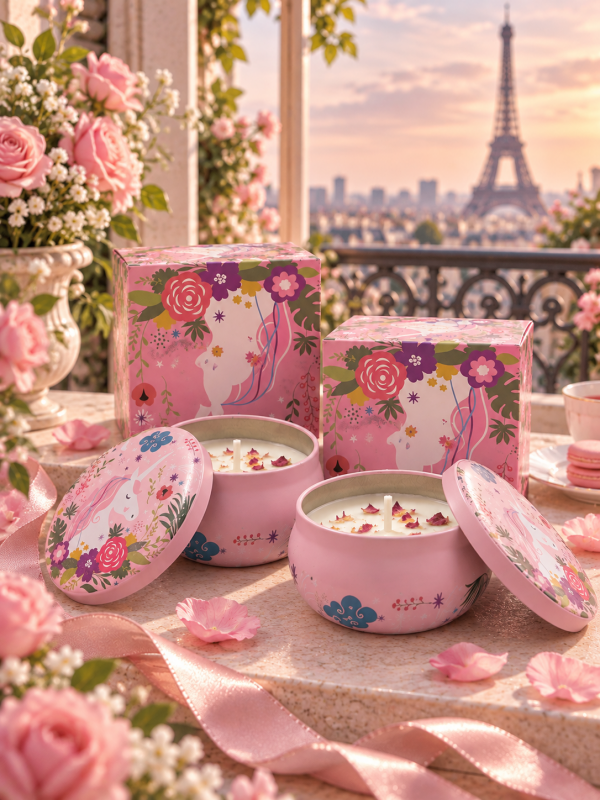 Свеча ароматическая "Mon Paris". 2 шт в упаковке.