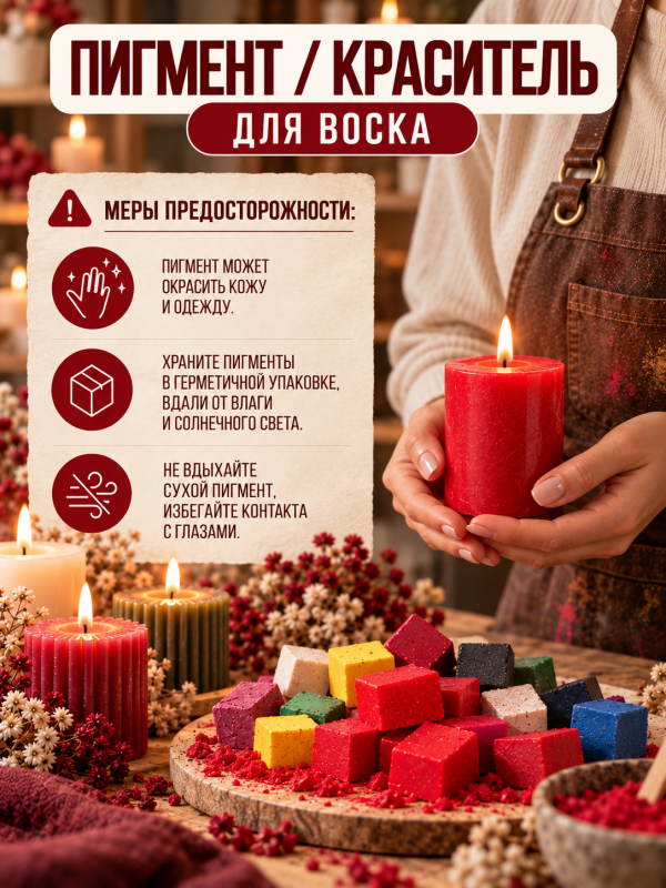 Краситель для свечей красный