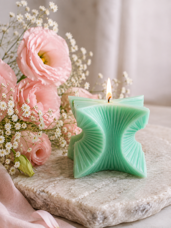 Воск соевый для формовых свечей «Premium wax» 2 кг + набор фитилей в подарок