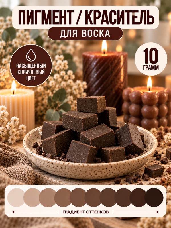 Краситель для свечей коричневый