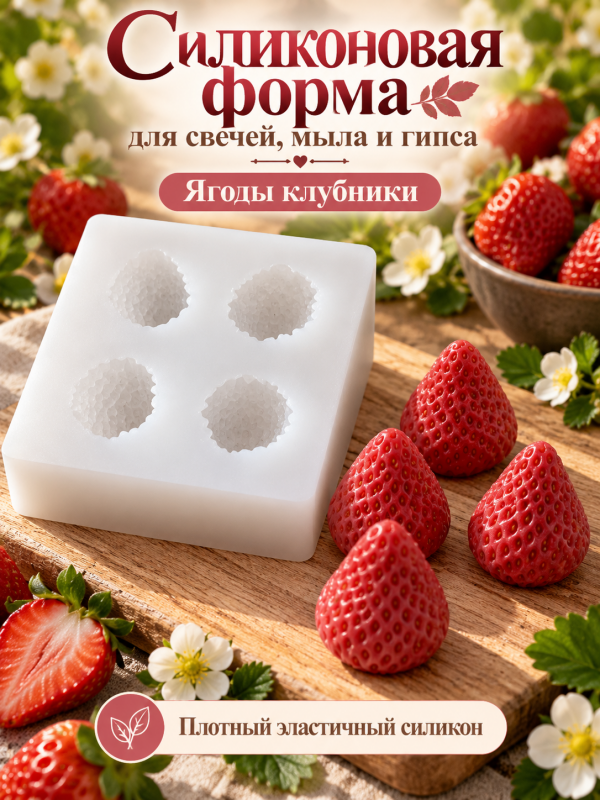Силиконовая форма  "Клубника"